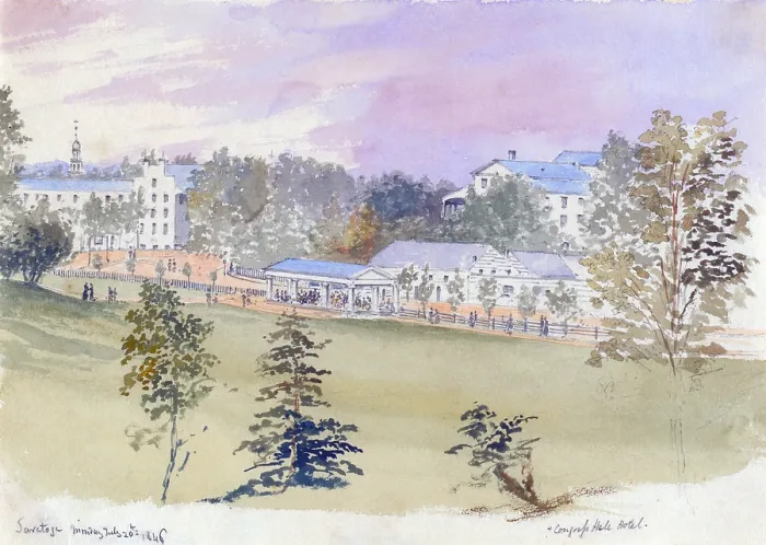 Framed Print : Saratoga Springs, NY, July 20, 1846