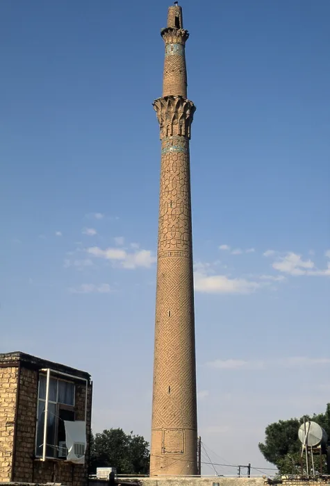 Framed Print : Sareban Minaret, 12th-13th Century, mixed technique - Whole artwork view