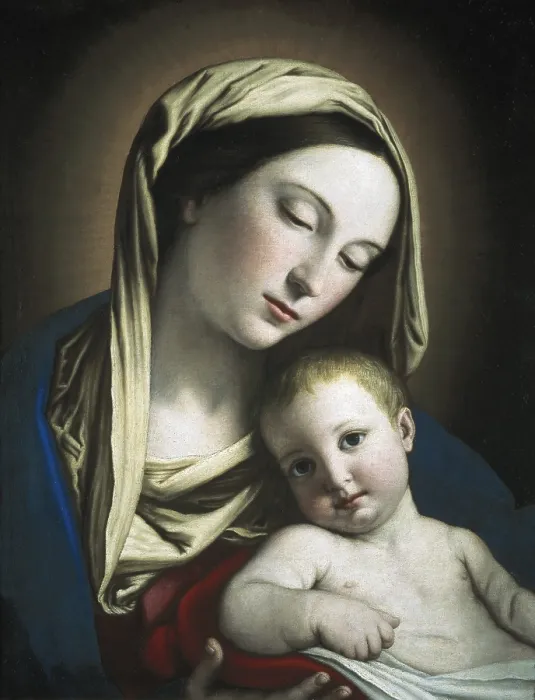 Framed Print : SASSOFERRATO, Giovanni Battista Salvi, called Il (1609-1685). Virgin and Child. 17th c. Baroque art. Oil on canvas. ITALY. Rome Framed Print : SASSOFERRATO, Giovanni Battista Salvi, called Il (1609-1685). Virgin and Child. 17th c. Baroque art. Oil on canvas. ITALY. Rome