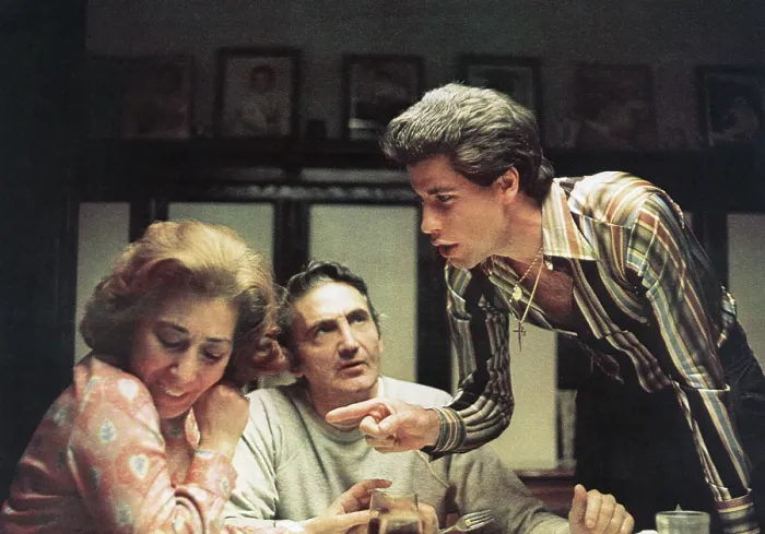 Framed Print : SATURDAY NIGHT FEVER, Julie Bovasso, Val Bisoglio, John Travolta, 1977 Framed Print : SATURDAY NIGHT FEVER, Julie Bovasso, Val Bisoglio, John Travolta, 1977