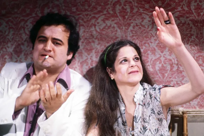 Framed Print : SATURDAY NIGHT LIVE, from left: John Belushi, Gilda Radner, season 3, ep. 19, aired 5 / 13 / 1978, (1975-) Framed Print : SATURDAY NIGHT LIVE, from left: John Belushi, Gilda Radner, season 3, ep. 19, aired 5 / 13 / 1978, (1975-)