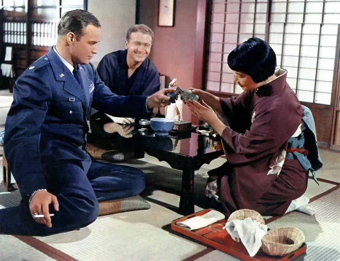 Framed Print : SAYONARA, Marlon Brando, Red Buttons, Miyoshi Umeki, 1957 Framed Print : SAYONARA, Marlon Brando, Red Buttons, Miyoshi Umeki, 1957