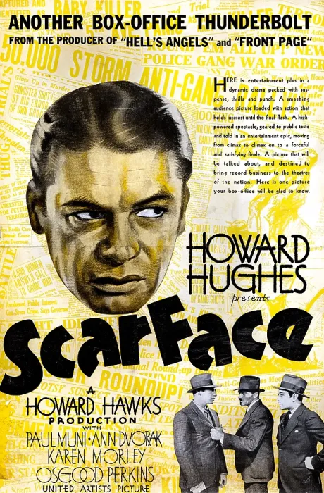 Framed Print : SCARFACE, Paul Muni, 1932