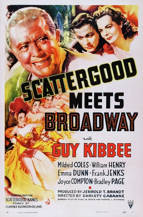 Framed Print : SCATTERGOOD MEETS BROADWAY, US poster, top from left: Guy Kibbee, William Henry, Mildred Coles, 1941 Framed Print : SCATTERGOOD MEETS BROADWAY, US poster, top from left: Guy Kibbee, William Henry, Mildred Coles, 1941