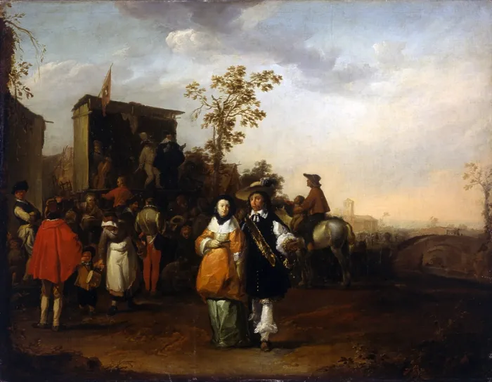 Framed Print : Scene of Dailylife in a village, by Matthias Scheits, 17th Century, oil on canvas, 91 x 118 cm - Italy, Lombardy, Milan, Castello Sforzesco, Civic Collections of Ancient Art Framed Print : Scene of Dailylife in a village, by Matthias Scheits, 17th Century, oil on canvas, 91 x 118 cm - Italy, Lombardy, Milan, Castello Sforzesco, Civic Collections of Ancient Art