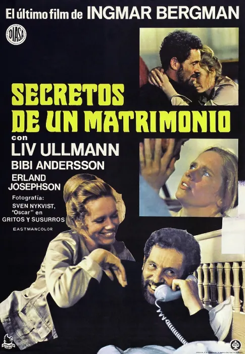 Framed Print : SCENES FROM A MARRIAGE, (aka SECRETOS DE UN MATRIMONIO), Spanish poster art, top l-r: Erland Josephson, Liv Ullmann, center: Liv Ullmann, bottom l-r: Liv Ullmann Framed Print : SCENES FROM A MARRIAGE, (aka SECRETOS DE UN MATRIMONIO), Spanish poster art, top l-r: Erland Josephson, Liv Ullmann, center: Liv Ullmann, bottom l-r: Liv Ullmann