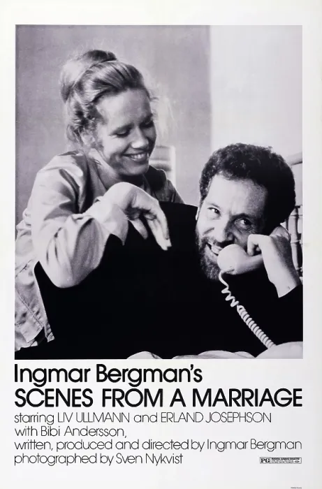 Framed Print : SCENES FROM A MARRIAGE, l-r: Liv Ullmann, Erland Josephson on poster art, 1973 Framed Print : SCENES FROM A MARRIAGE, l-r: Liv Ullmann, Erland Josephson on poster art, 1973