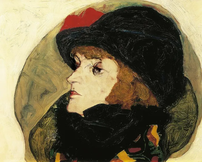 Framed Print : SCHIELE, Egon (1890-1918). Portrait of Ida Roessler. 1912. Expressionism. Oil on canvas. AUSTRIA. Vienna. Historical Museum of the City of Vienna