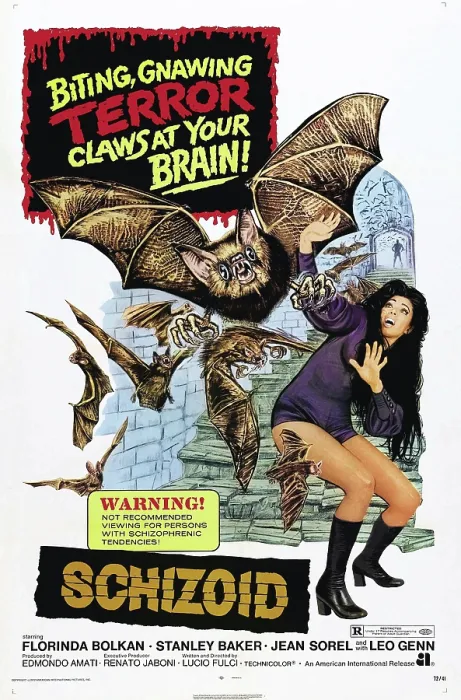 Framed Print : SCHIZOID, (reissue title), US poster, Florinda Bolkan, 1972