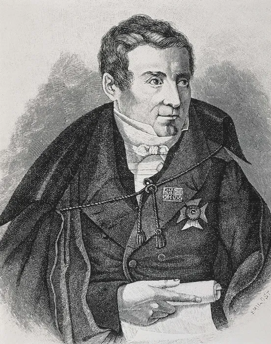 Framed Print : SCHLEGEL, August Wilhelm von (1767-1845). Etching. AISA / Everett Collection**US SALES ONLY**