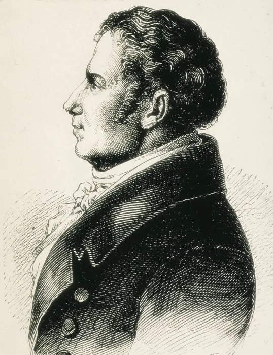 Framed Print : SCHLEGEL, August Wilhelm von (1767-1845). Etching. AISA / Everett Collection**US SALES ONLY**
