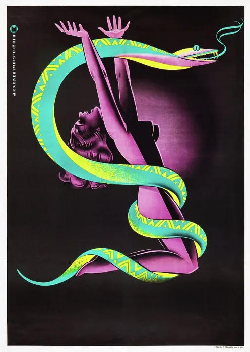 Framed Print : SCHLEICHENDES GIFT, (aka CREEPING POISON), Austrian poster art, 1946