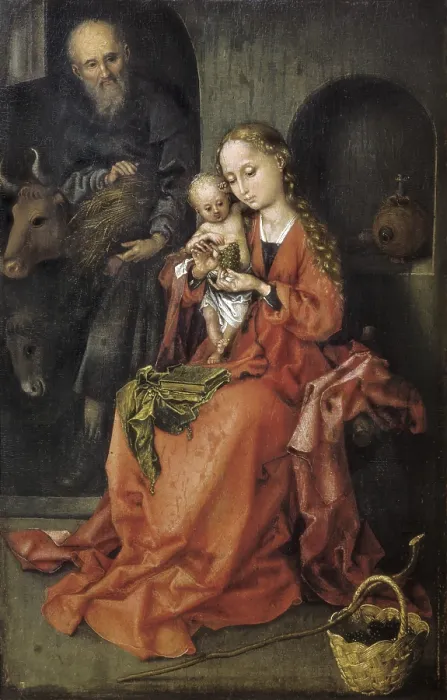 Framed Print : SCHONGAUER, Martin (1450-1491). Holy Family (Die Heilige Familie). 1480s. Renaissance art. Oil on wood. AUSTRIA. Vienna. Kunsthistorisches Museum Vienna (Museum of Art History) Framed Print : SCHONGAUER, Martin (1450-1491). Holy Family (Die Heilige Familie). 1480s. Renaissance art. Oil on wood. AUSTRIA. Vienna. Kunsthistorisches Museum Vienna (Museum of Art History)