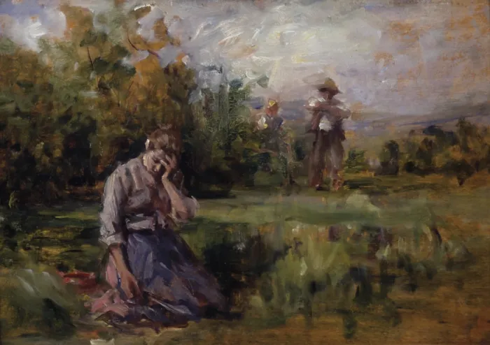 Framed Print : The scolding (La sgridata), by Demetrio Cosola, 1870 - 1895, 19th Century, oil on board - Private collection. Whole artwork view