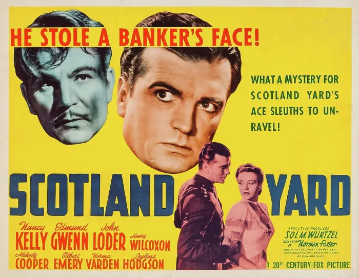 Framed Print : SCOTLAND YARD, US poster art, from left: Henry Wilcoxon, John Loder, Nancy Kelly, 1941. TM & Copyright 20th Century-Fox Film Corp.All rights reserved / courtesy Everett Collection