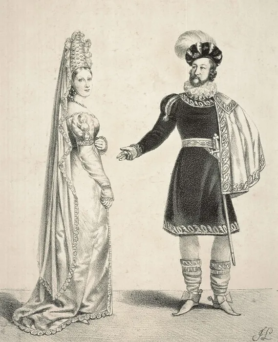 Framed Print : SCOTT, Sir Walter (1771-1832). Alicia and Waldemar Fitzurse, characters of the historic novel 'Ivanhoe' (1819). Litography. SPAIN. Madrid. National Library Framed Print : SCOTT, Sir Walter (1771-1832). Alicia and Waldemar Fitzurse, characters of the historic novel 'Ivanhoe' (1819). Litography. SPAIN. Madrid. National Library