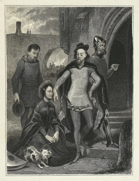 Framed Print : SCOTT, Sir Walter (1771-1832). 'The Fair Maid of Perth'. Illustration of the novel. Etching. SPAIN. Madrid. National Library. AISA / Everett Collection**US SALES ONLY**