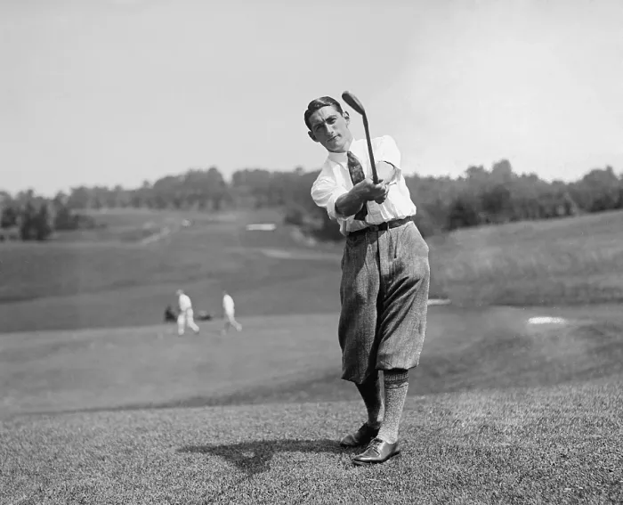 Framed Print : Scottish-American golfer Tom Armour in the U.S. Open at Oakmont Country Club, Pennsylvania. June 14-17, 1927. Armour defeated Harry Cooper in an 18-hole playoff