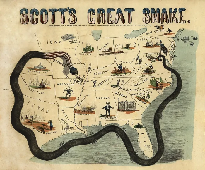 Framed Print : SCOTT's GREAT SNAKE, 1861. A popular print diagrams Gen Framed Print : SCOTT's GREAT SNAKE, 1861. A popular print diagrams Gen