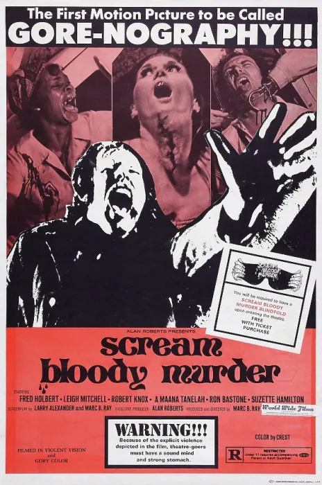 Framed Print : SCREAM BLOODY MURDER, (aka MATTHEW, aka THE CAPTIVE FEMALE, reissue title), US poster art, 1973 Framed Print : SCREAM BLOODY MURDER, (aka MATTHEW, aka THE CAPTIVE FEMALE, reissue title), US poster art, 1973