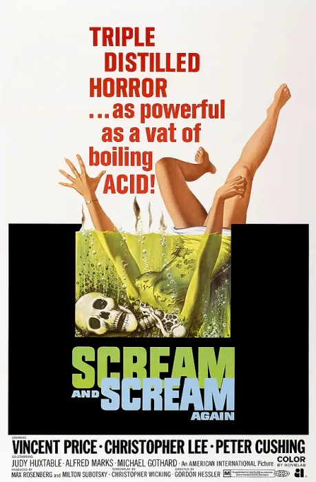 Framed Print : SCREAM AND SCREAM AGAIN, 1-sheet poster art, 1970