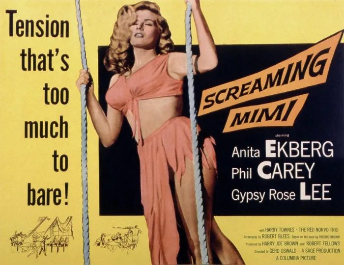 Framed Print : SCREAMING MIMI, Anita Ekberg, 1958