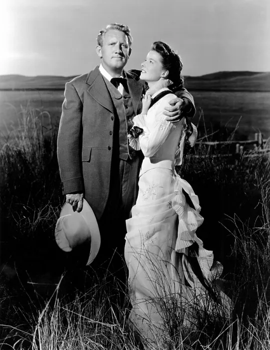 Framed Print : THE SEA OF GRASS, from left, Spencer Tracy, Katharine Hepburn, 1947