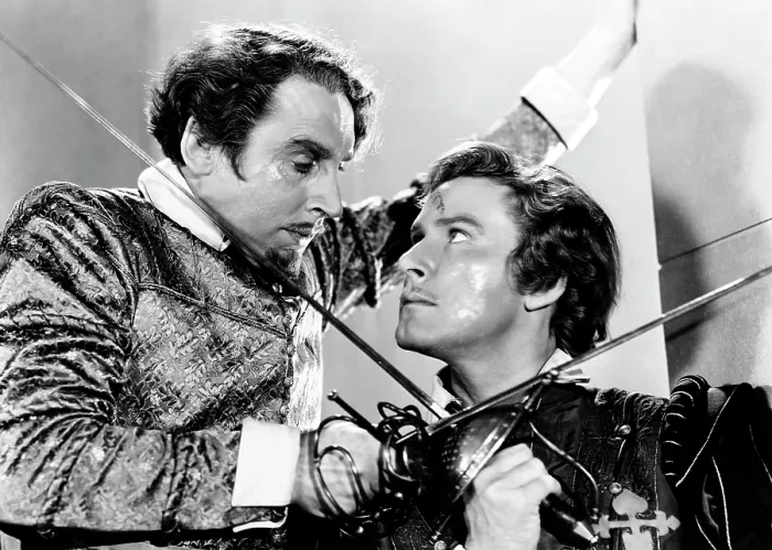 Framed Print : THE SEA HAWK, Henry Daniell, Errol Flynn, 1940