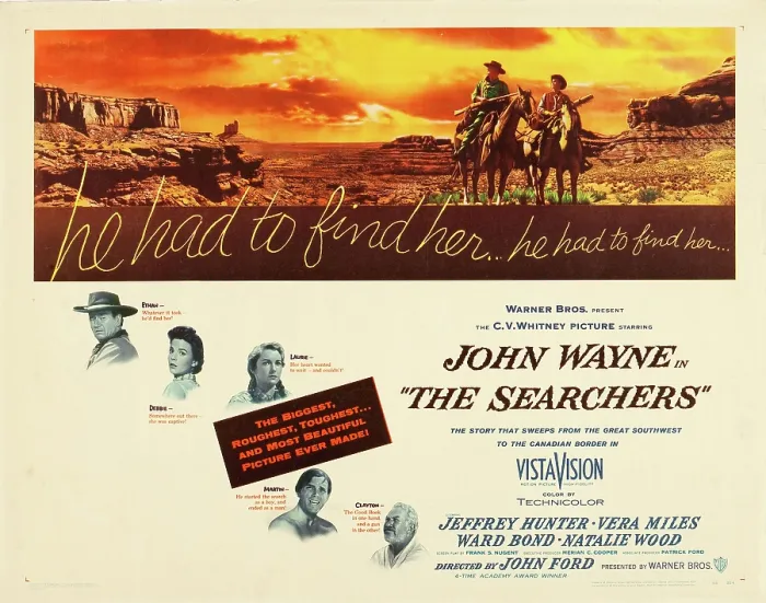 Framed Print : THE SEARCHERS, John Wayne, Natalie Wood, Vera Miles, Jeffrey Hunter, Ward Bond, 1956