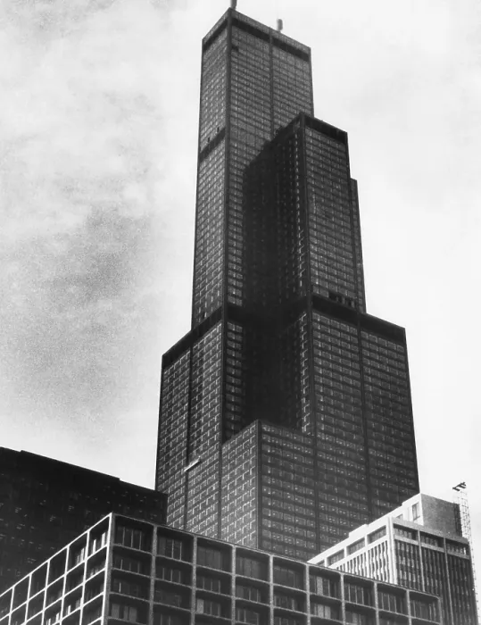Framed Print : The Sears Tower, Chicago, Illinois, ca. 1970's. Courtesy: CSU Archives / Everett Collection Framed Print : The Sears Tower, Chicago, Illinois, ca. 1970's. Courtesy: CSU Archives / Everett Collection