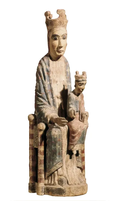 Framed Print : Seated Virgin with Child. 12th-13th c. Polychromatic carving. Romanesque art. Sculpture on wood. SPAIN. Barcelona. National Art Museum of Catalonia Framed Print : Seated Virgin with Child. 12th-13th c. Polychromatic carving. Romanesque art. Sculpture on wood. SPAIN. Barcelona. National Art Museum of Catalonia