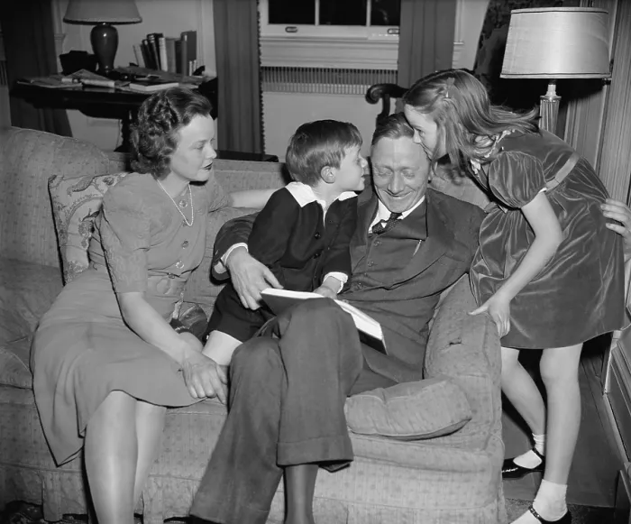 Framed Print : SEC Chairman William Douglas, FDR's fourth Supreme Court nominee with his family, 1939