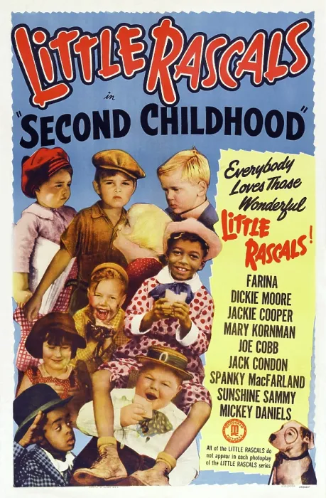 Framed Print : SECOND CHILDHOOD, US poster, top from left: Spanky McFarland, Dickie Moore, Shirley Jean Rickert, Jackie Cooper, center from left: Mary Ann Jackson