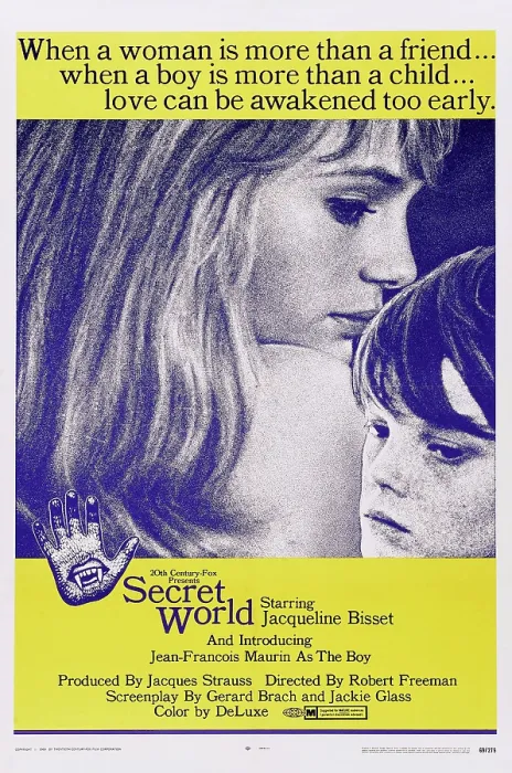Framed Print : SECRET WORLD, (aka LA PROMESSE), US poster, from left: Jacqueline Bisset, Jean-Francois Maurin, 1969