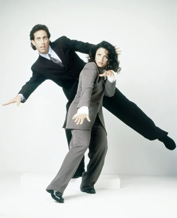 Framed Print : SEINFELD, Jerry Seinfeld, Julia Louis-Dreyfus, (1990s), 1990-1998