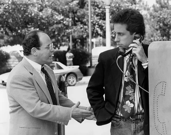 Framed Print : SEINFELD, from left: Jason Alexander, Jerry Seinfeld, The Trip: Part 2, (Season 4, ep. 402, aired Aug. 19, 1992), 1990-98 Framed Print : SEINFELD, from left: Jason Alexander, Jerry Seinfeld, The Trip: Part 2, (Season 4, ep. 402, aired Aug. 19, 1992), 1990-98