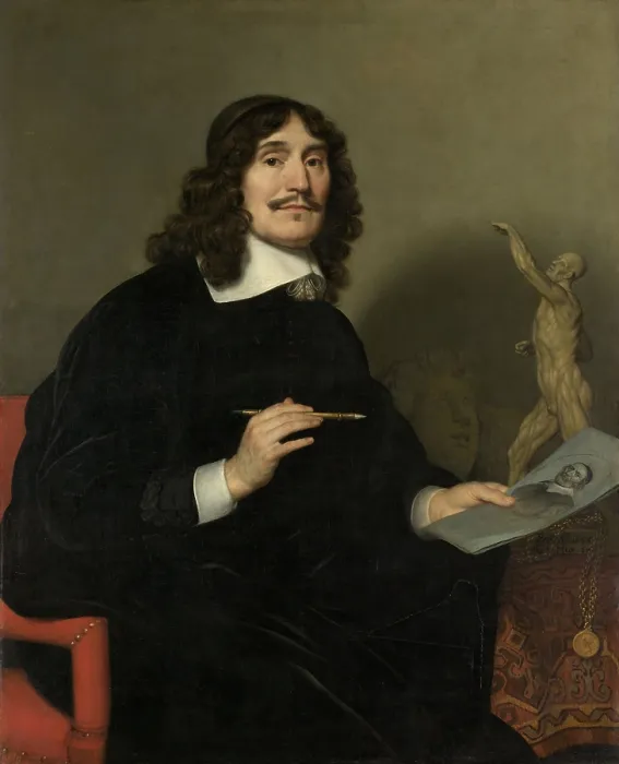 Framed Print : Self-Portrait of an Artist, by Gerard van Honthorst, 1655, Dutch painting, oil on canvas. Self-portrait of the artist drawing a portrait of Abraham Bloemaert (BSLOC_2016_3_49) Framed Print : Self-Portrait of an Artist, by Gerard van Honthorst, 1655, Dutch painting, oil on canvas. Self-portrait of the artist drawing a portrait of Abraham Bloemaert (BSLOC_2016_3_49)