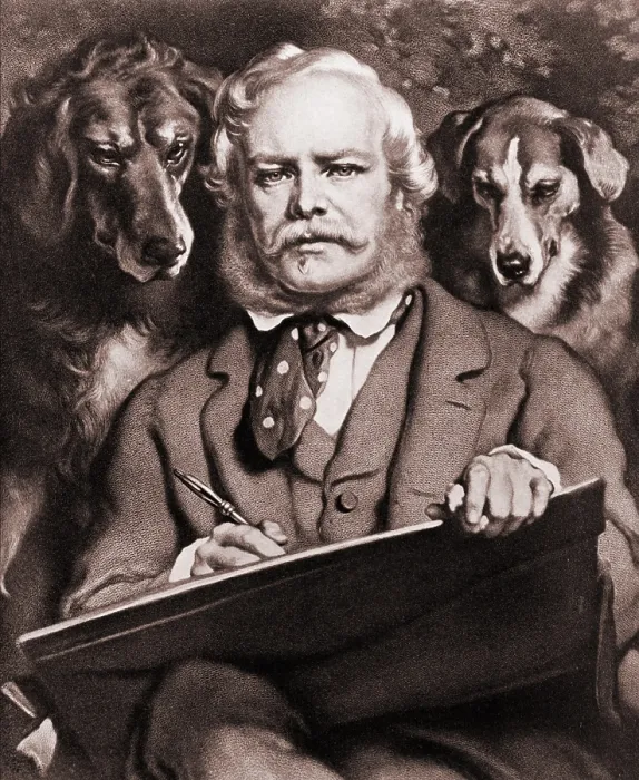 Framed Print : Self portrait of Edwin Henry Landseer (1803-1873), the foremost Victorian animal painter. Ca. 1860 Framed Print : Self portrait of Edwin Henry Landseer (1803-1873), the foremost Victorian animal painter. Ca. 1860