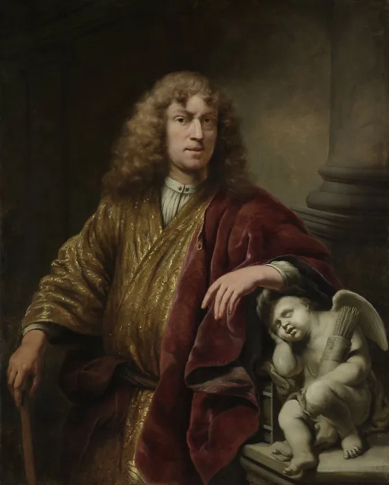 Framed Print : Self-Portrait, by Ferdinand Bol, 1669, Dutch painting, oil on canvas