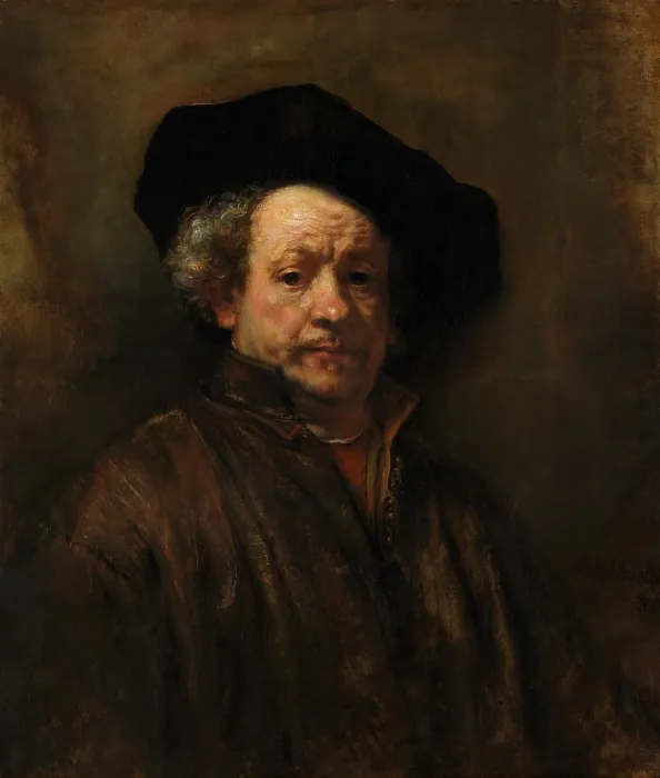 Framed Print : SELF-PORTRAIT, by Rembrandt, 1662, Dutch painting, oil on canvas. Rembrandt was in his mid-50s in this self-portrait in a broad brimmed hat (BSLOC_2017_14_132) Framed Print : SELF-PORTRAIT, by Rembrandt, 1662, Dutch painting, oil on canvas. Rembrandt was in his mid-50s in this self-portrait in a broad brimmed hat (BSLOC_2017_14_132)