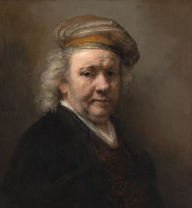 Framed Print : Self-Portrait, by Rembrandt van Rijn, 1606-1669, Netherlands, Amsterdam, Dutch painting, oil on canvas