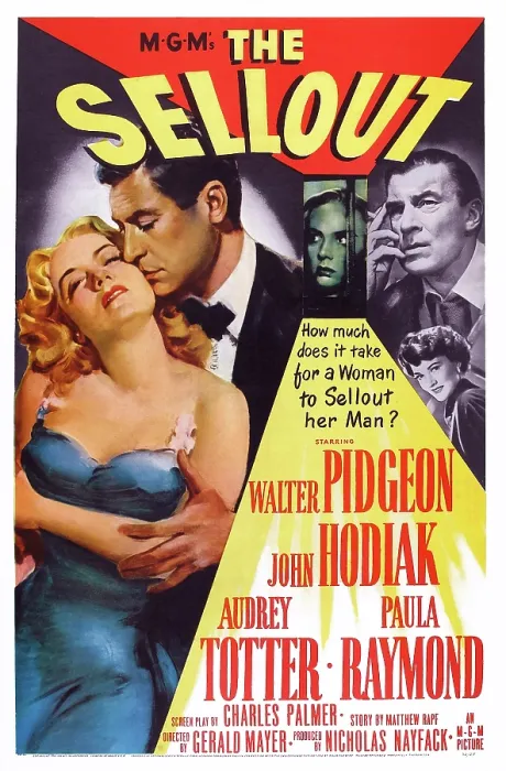 Framed Print : THE SELLOUT, US poster, Audrey Totter, John Hodiak, Walter Pidgeon, Paula Raymond, 1952 Poster art
