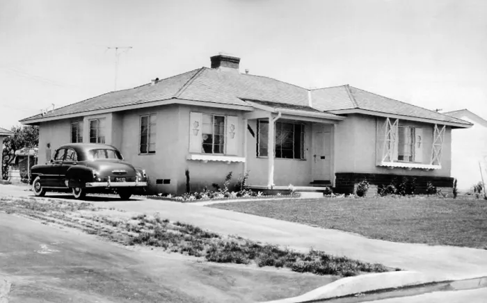Framed Print : Sen. Richard Nixon home in Whittier, California home. 1952. (CSU_ALPHA_677) CSU Archives / Everett Collection