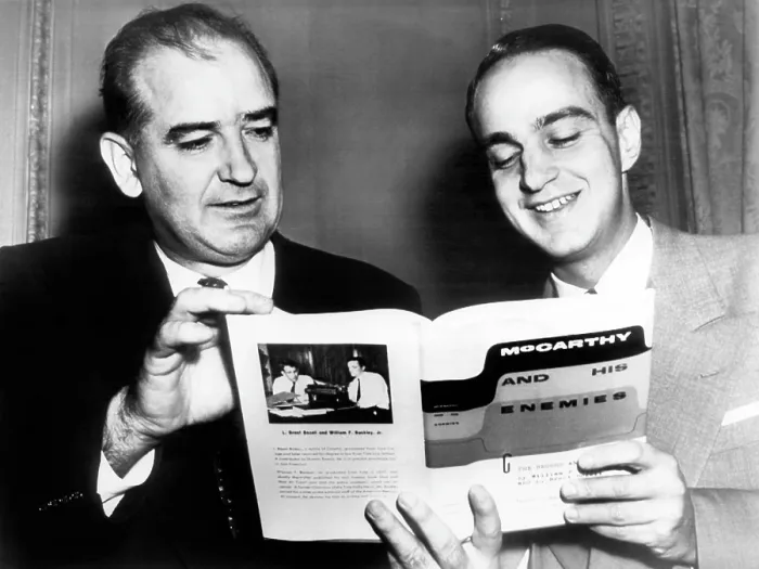 Framed Print : Senator Joseph McCarthy and his attorney, Roy Cohn, 1954. Courtesy: CSU Archives / Everett Collection