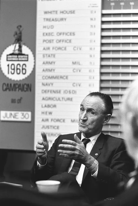 Framed Print : Senator Mike Mansfield, Senate Majority Leader, in a Democratic election strategy meeting at the White House. Aug. 11, 1966 Framed Print : Senator Mike Mansfield, Senate Majority Leader, in a Democratic election strategy meeting at the White House. Aug. 11, 1966
