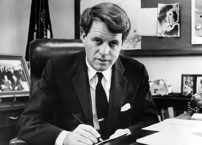 Framed Print : Senator Robert F. Kennedy in his office, Washington, D.C. March 2, 1967.. Courtesy: CSU Archives  /  Everett Collection