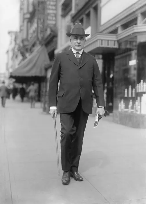 Framed Print : Senator Warren Harding walking on a Washington, D.C. street, ca. 1914-1920. The future U.S Framed Print : Senator Warren Harding walking on a Washington, D.C. street, ca. 1914-1920. The future U.S