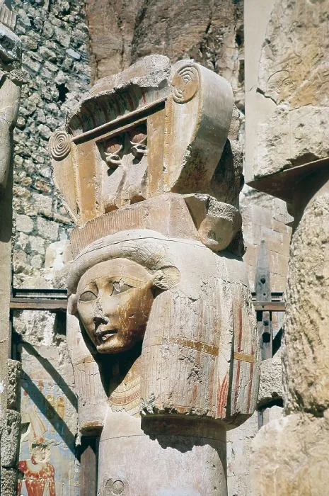 Framed Print : SENENMUT, (16th C. BC). Temple of Hatshepsut. EGYPT. QUENA. Dayr al-Bahri. Temple of Hatshepsut. Hathoric capital. Egyptian art. New Kingdom. Sculpture Framed Print : SENENMUT, (16th C. BC). Temple of Hatshepsut. EGYPT. QUENA. Dayr al-Bahri. Temple of Hatshepsut. Hathoric capital. Egyptian art. New Kingdom. Sculpture
