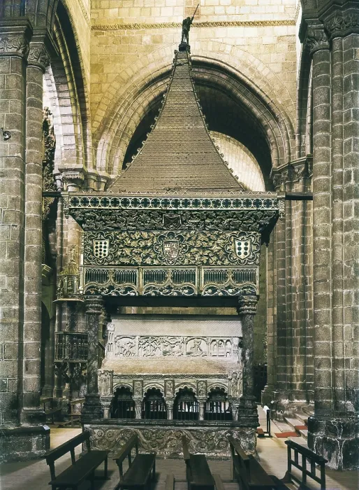 Framed Print : Sepulchre of the Saints. 12th c. SPAIN. CASTILE AND LEON. Avila. Church of St. Vincent. Sarcophagus where are buried Saint Vincent and his two sisters