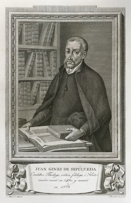 Framed Print : SEPULVEDAJuan Gins de (1490-1573). Spanish religious and humanist. Engraving. SPAIN. Madrid. National Library. AISA / Everett Collection (83262)**US SALES ONLY**